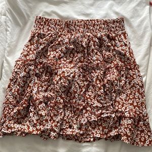 Shein skirt with flowers
